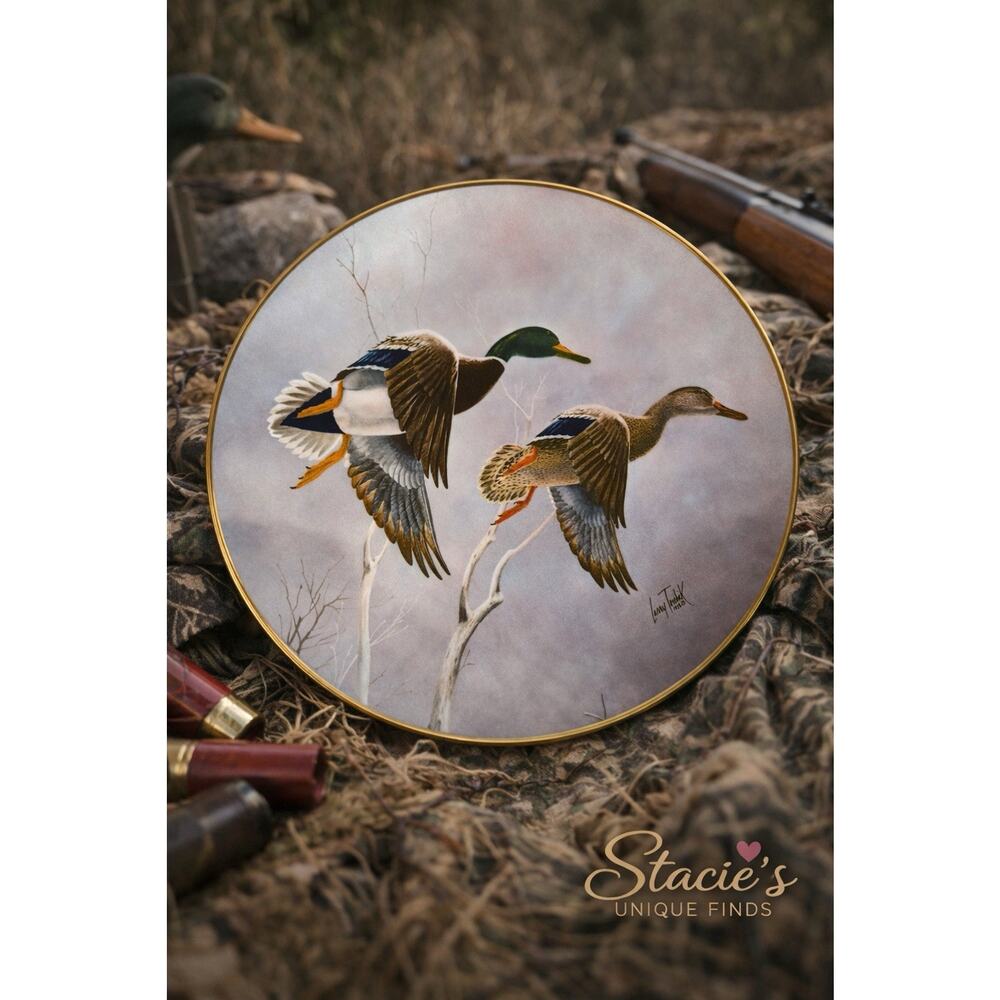 Vintage Larry Toschik Collector Plate limited Edition 1977 Mallards 4688 Of 5000